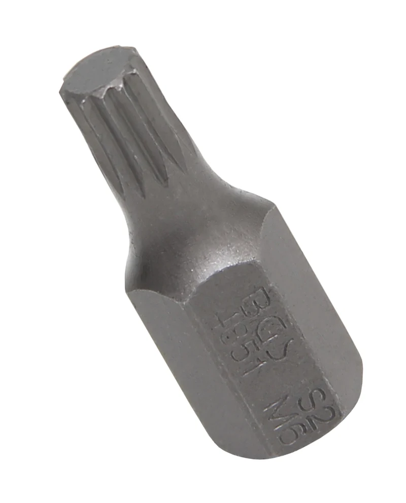 BGS 4851 Bit Nuss Stecknuss Innenvielzahn (für XZN) M6 Antrieb Außensechskant 10mm (3/8")