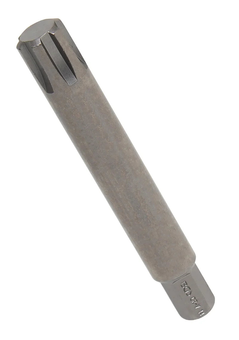 BGS 4780 Bit Nuss Stecknuss Keil-Profil (für Ribe) M14 Länge 100mm Antrieb Außensechskant 10mm (3/8")