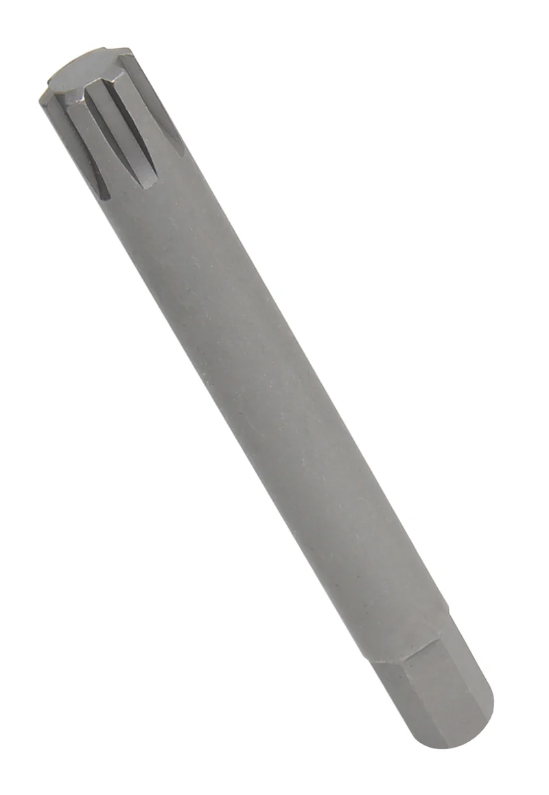 BGS 4778 Bit Nuss Stecknuss Keil-Profil (für Ribe) M12 Länge 100mm Antrieb Außensechskant 10mm (3/8")