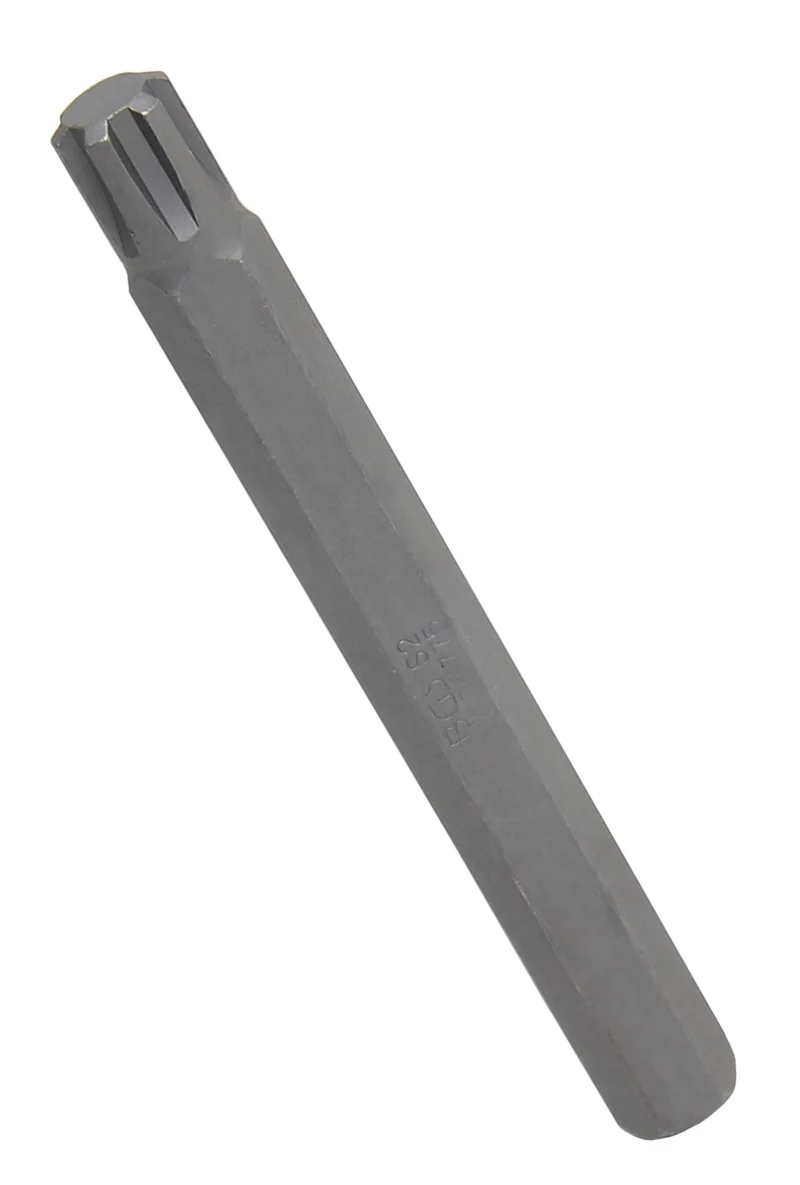 BGS 4775 Bit Nuss Stecknuss Keil-Profil (für Ribe) M10 Länge 100mm Antrieb Außensechskant 10mm (3/8")