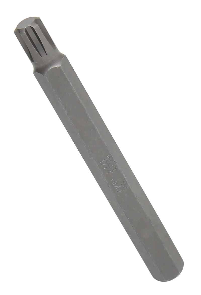 BGS 4774 Bit Nuss Stecknuss Keil-Profil (für Ribe) M9 Länge 100mm Antrieb Außensechskant 10mm (3/8")