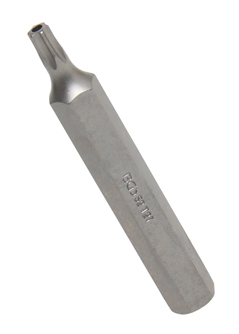 BGS 4727 Bit Nuss Stecknuss T-Profil (für Torx) mit Bohrung T27 Länge 75mm Antrieb Außensechskant 10mm (3/8")