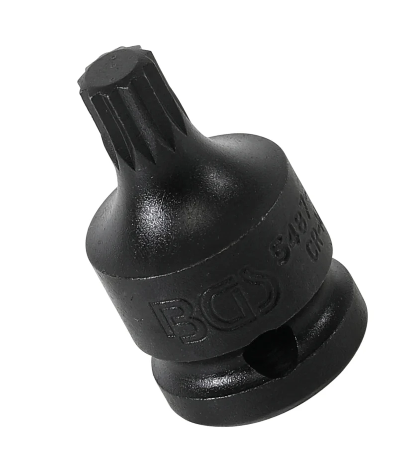 BGS 5487-M10 Kraft Biteinsatz Innenvielzahn XZN Einsatz M10 Länge 42mm Antrieb 12,5mm (1/2")