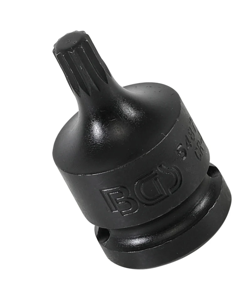 BGS 5487-M8 Kraft Biteinsatz Innenvielzahn XZN Einsatz M8 Länge 42mm Antrieb 12,5mm (1/2")