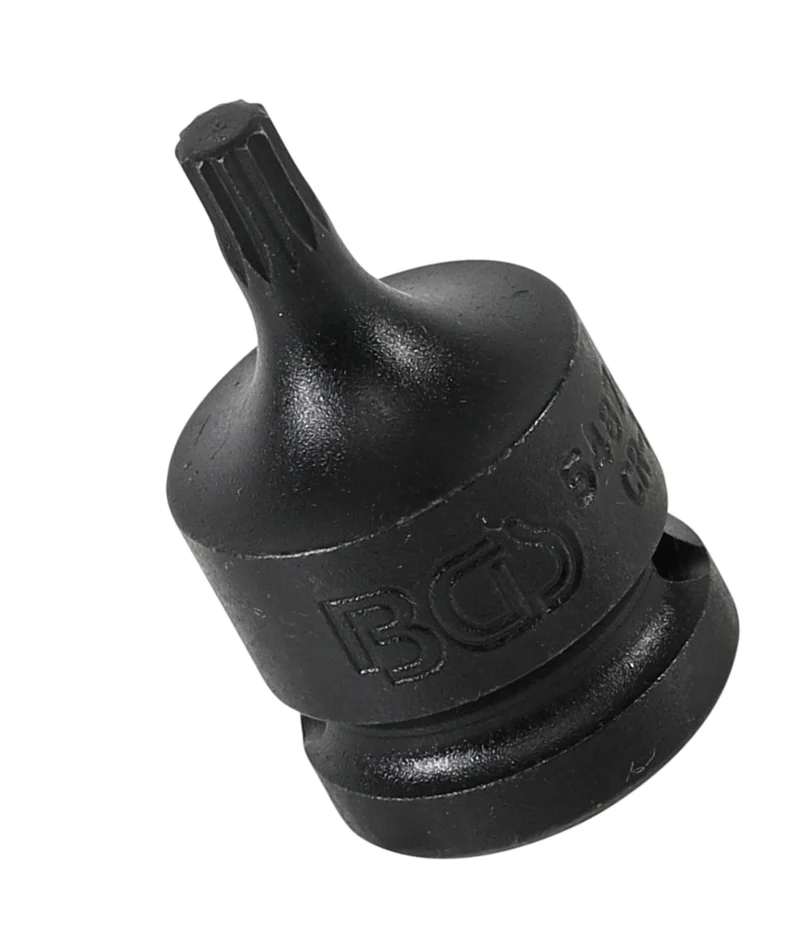 BGS 5487-M6 Kraft Biteinsatz Innenvielzahn XZN Einsatz M6 Länge 42mm Antrieb 12,5mm (1/2")