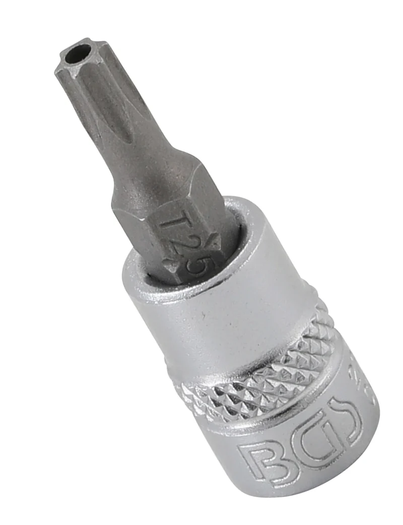 BGS 2360 Biteinsatz T-Profil (für Torx) mit Bohrung T25 Länge 38mm Antrieb 6,3mm (1/4")