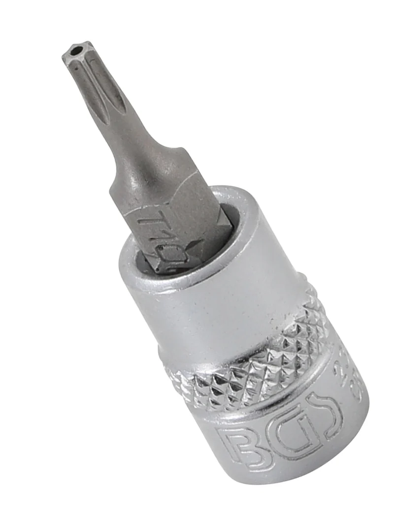 BGS 2357 Biteinsatz T-Profil (für Torx) mit Bohrung T10 Länge 38mm Antrieb 6,3mm (1/4")