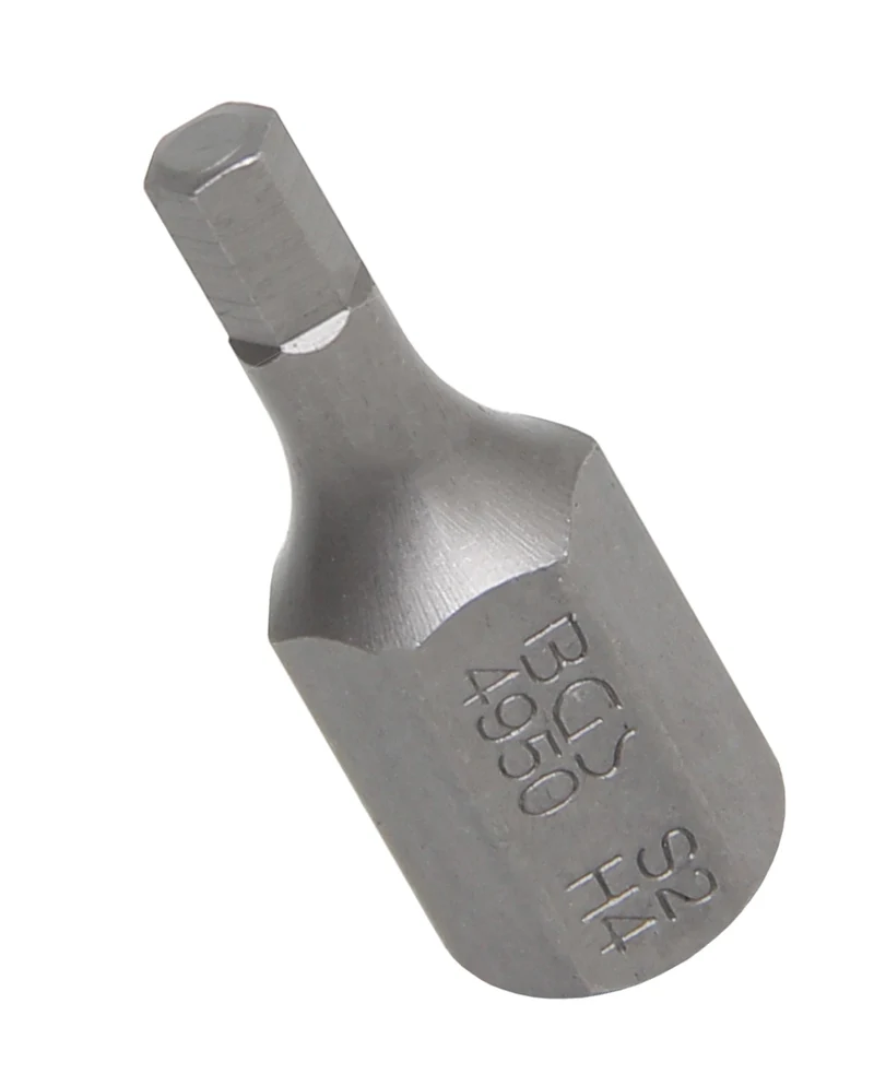 BGS 4950 Bit Nuss Stecknuss Innensechskant 4mm HX4 Antrieb Außensechskant 10mm (3/8")