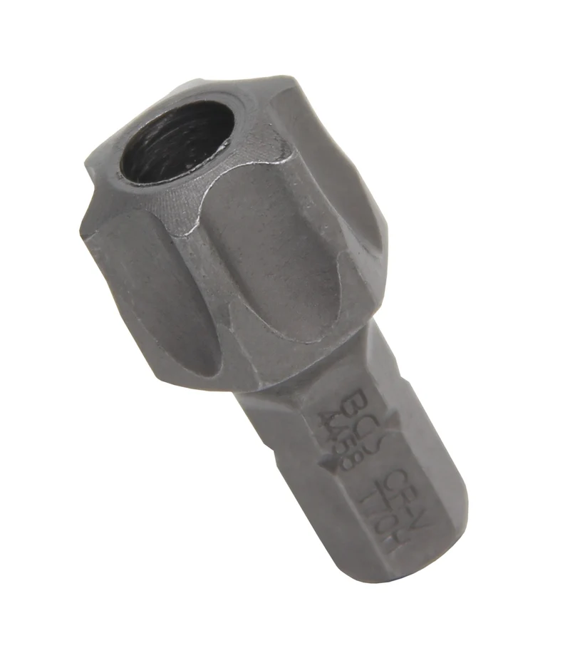 BGS 4458 Bit Nuss Stecknuss T-Profil (für Torx) mit Bohrung T70 Antrieb Außensechskant 8mm (5/16")