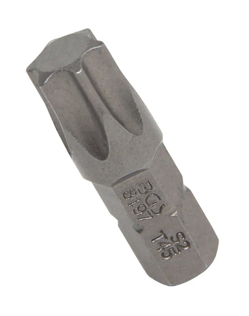 BGS 8197 Bit Nuss Stecknuss T-Profil (für Torx) T45 Antrieb Außensechskant 6,3mm (1/4")