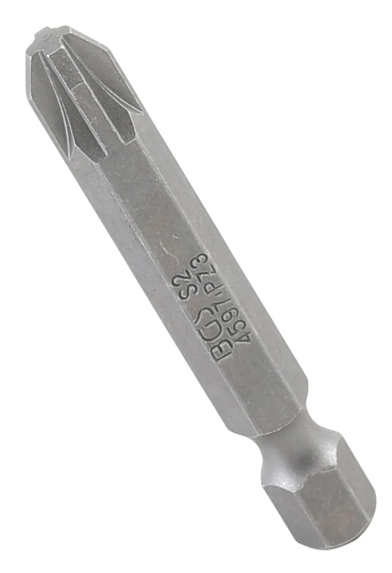 BGS 4597 Bit für Bohrmaschinen Kreuzschlitz PZ3 Länge 50mm Antrieb Außensechskant 6,3mm (1/4")