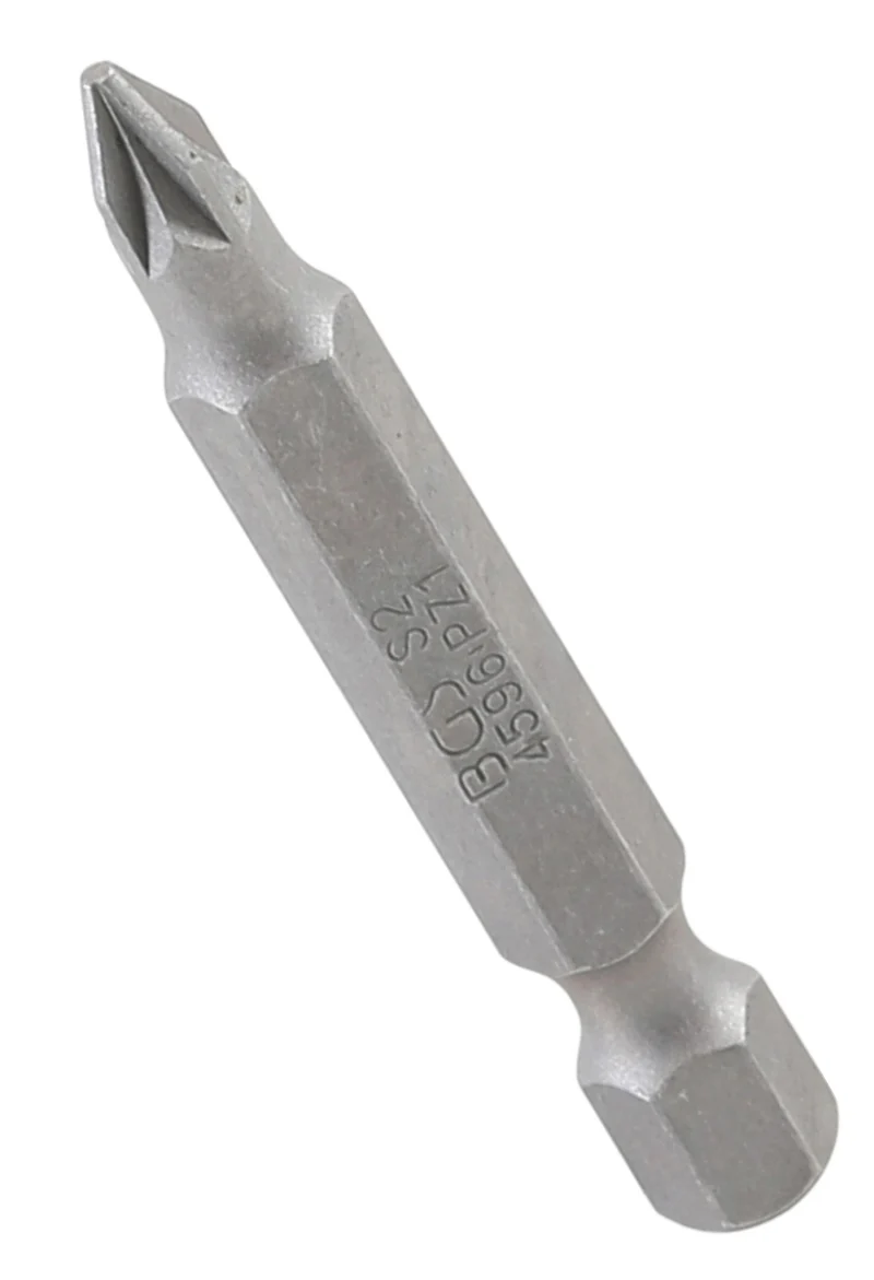 BGS 4596 Bit für Bohrmaschinen Kreuzschlitz PZ1 Länge 50mm Antrieb Außensechskant 6,3mm (1/4")