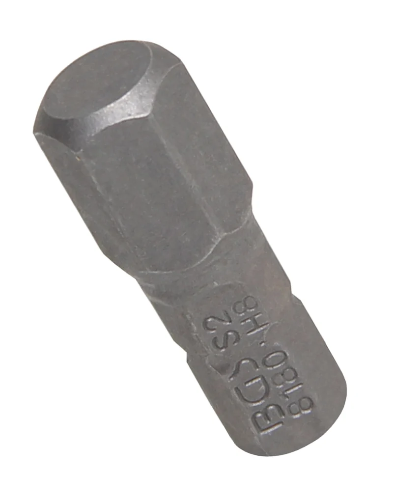 BGS 8180 Bit Nuss Stecknuss Innensechskant 8mm HX8 Antrieb Außensechskant 6,3mm (1/4")