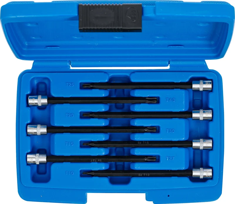 BGS 8618 Satz Biteinsätze T-Profil (für Torx) mit Kugelkopf T10 - T40 Antrieb 6,3mm (1/4")