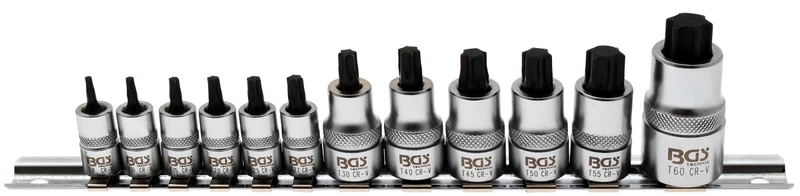 BGS 5098 Satz Biteinsätze T-Profil (für Torx) T8 - T60 extra kurz
