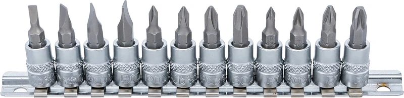 BGS 2163 Satz Biteinsätze Schlitz Kreuzschlitz PH Kreuzschlitz PZ Antrieb 6,3mm (1/4")