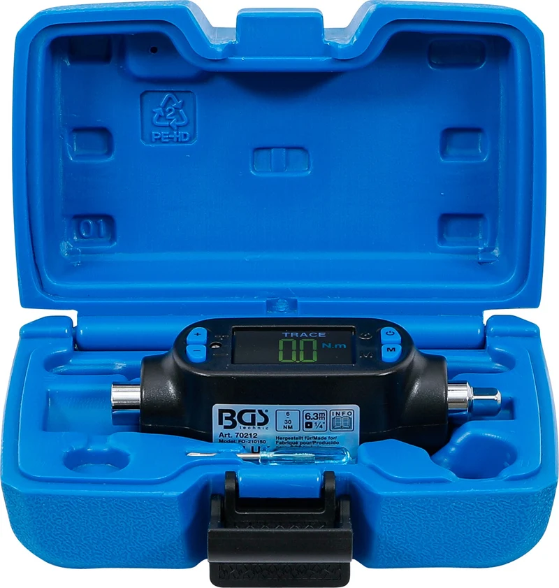 BGS 70212 Digitaler Drehmomentadapter 6-30Nm Antrieb 6,3mm (1/4")