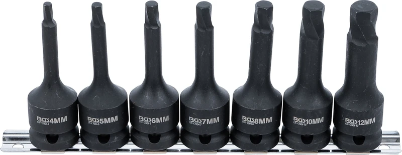 BGS 7004 Satz Schraubenausdreher Innenvierkant 12,5mm (1/2") für defekten Innensechskant 4 - 12mm