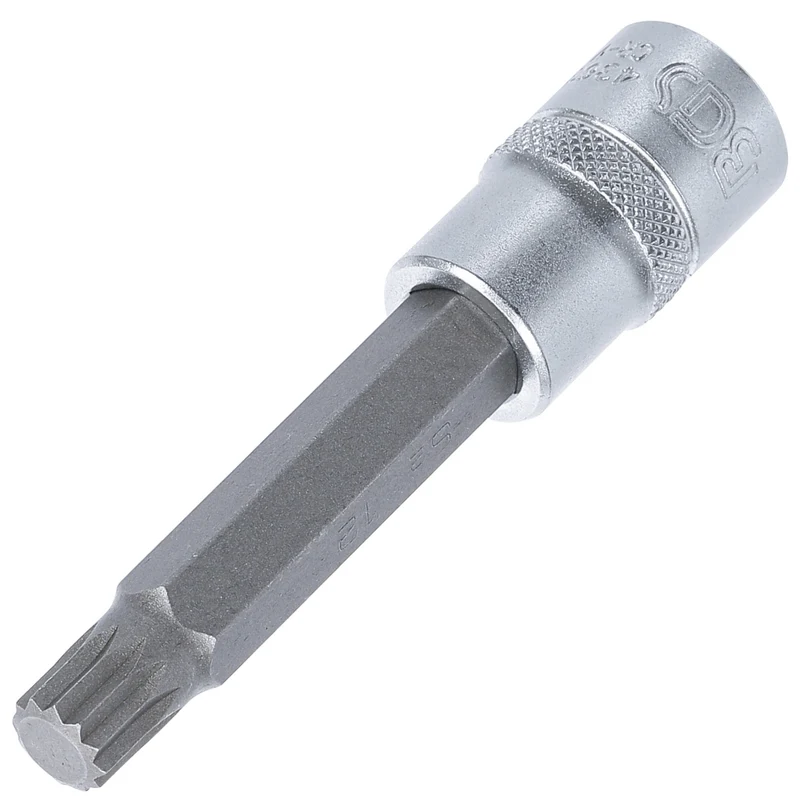 BGS 4363 Bit Innenvielzahn XZN Einsatz M12 100mm Antrieb 12,5mm (1/2")