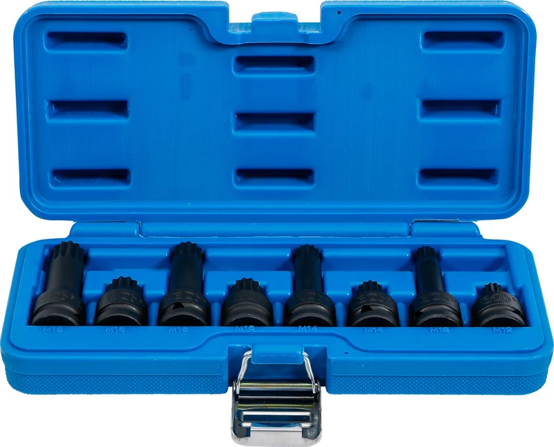 BGS 5381 IMPACT Satz Nüsse Vielzahn XZN M12 - M18 Antrieb 12,5mm (1/2")