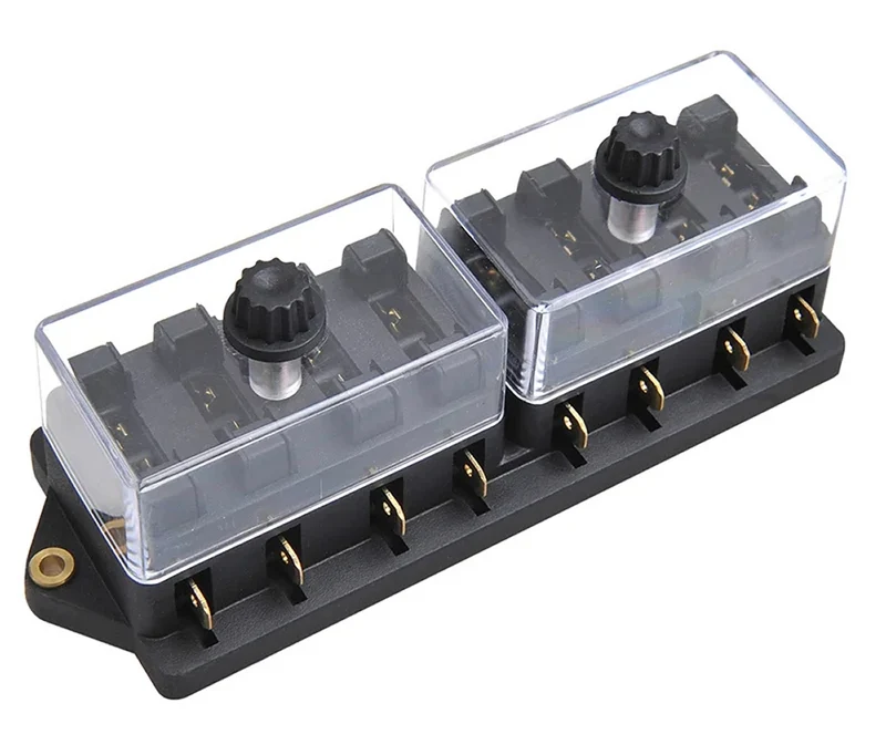 ProPlus 343108 Verteilerdose Verteilerblock 8 fach mit Halter für 8 Flachsicherungen