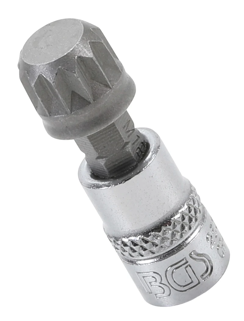 BGS 2507 Biteinsatz Innenvielzahn XZN Einsatz M12 Länge 38mm Antrieb 6,3mm (1/4")