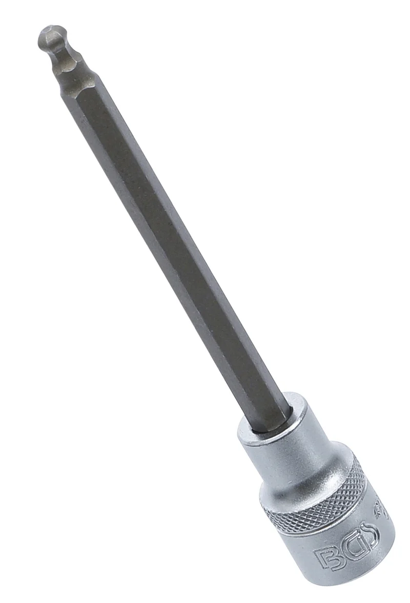 BGS 4258-6 Biteinsatz Innensechskant 6mm HX6 mit Kugelkopf Länge 140mm Antrieb 12,5mm (1/2")