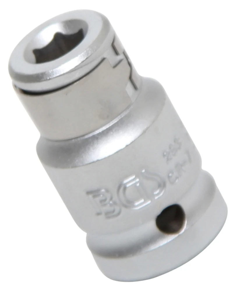 BGS 293 Bit Adapter mit Haltekugel Innenvierkant 12,5mm (1/2") auf Innensechskant 8mm (5/16")