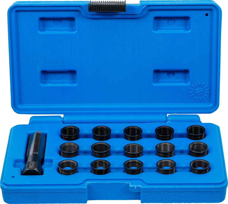BGS 149 Reparatursatz für Zündkerzengewinde M14 x 1,25mm 16 teilig