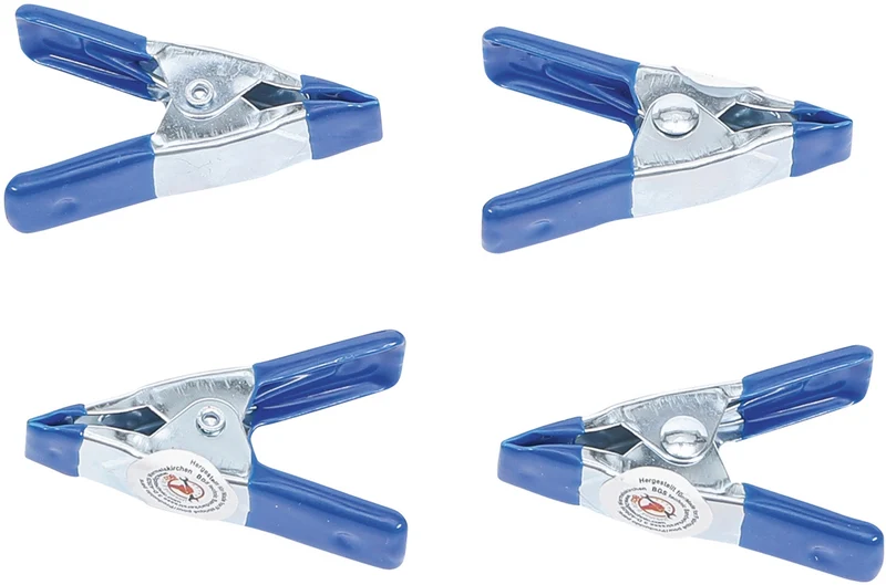 BGS DIY 59804 Satz Mini Leimzwingen aus Metall Länge 50mm 4 teilig