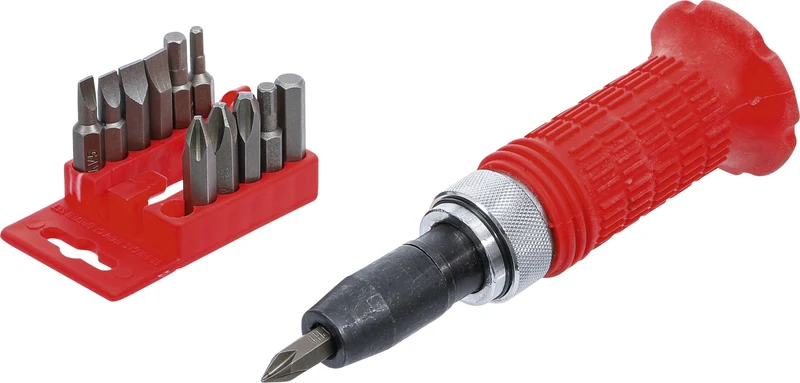 BGS DIY 712 Satz Hand Schlagschrauber & Bits Abtrieb Innensechskant 12,5mm (1/2")
