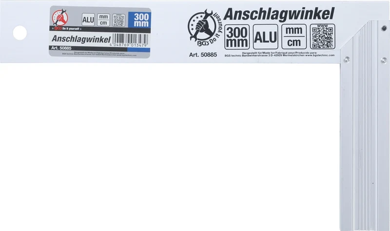 BGS DIY 50885 Anschlagwinkel Länge 300mm