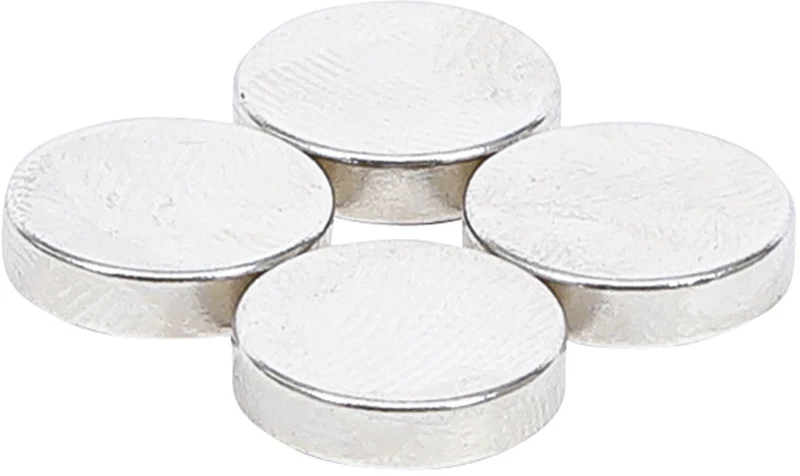 BGS DIY 79909 Satz Magnete extra stark rund Ø 12mm 4 teilig