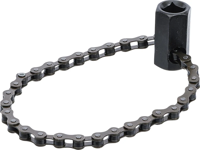 BGS DIY 1020 Universal Ölfilter Kettenschlüssel Innenvierkant 12,5mm (1/2") bis Ø 100mm