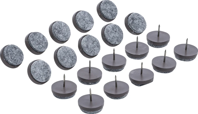 BGS DIY 80868 Satz Filzgleiter gestiftet Ø 24mm 20 teilig