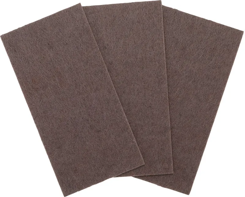 BGS DIY 80713 Satz Filzgleiter Platten braun 100 x 200mm 3 teilig