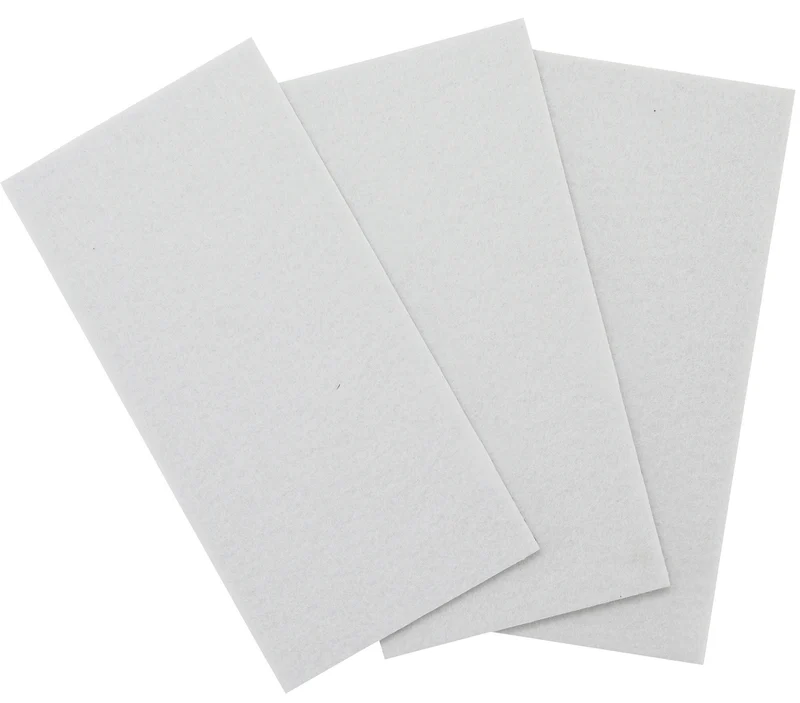 BGS DIY 80711 Satz Filzgleiter Platten weiß 100 x 200mm 3 teilig