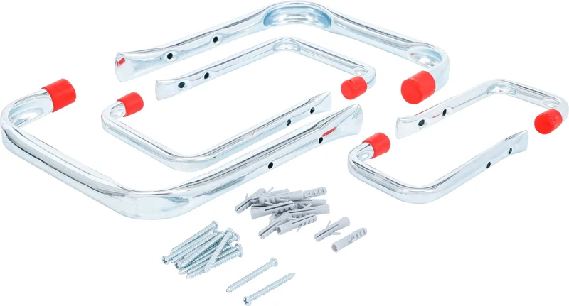 BGS DIY 88300 Sortiment Wandhaken inklusive Schrauben & Dübel 6 teilig