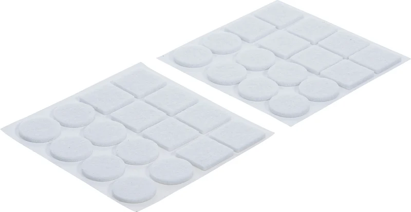 BGS DIY 80860 Satz Filzgleiter weiß 32 teilig