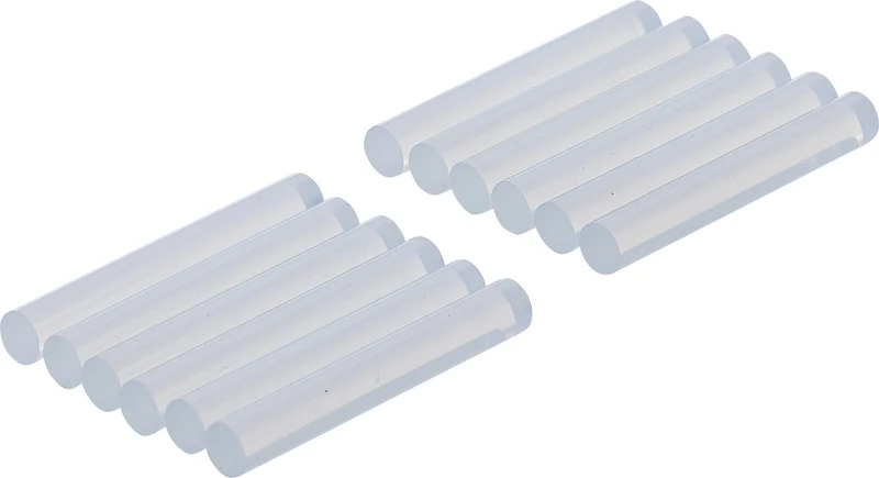 BGS DIY 80851 Heißklebepatronen transparent Ø 7,5mm x 50mm 12 teilig