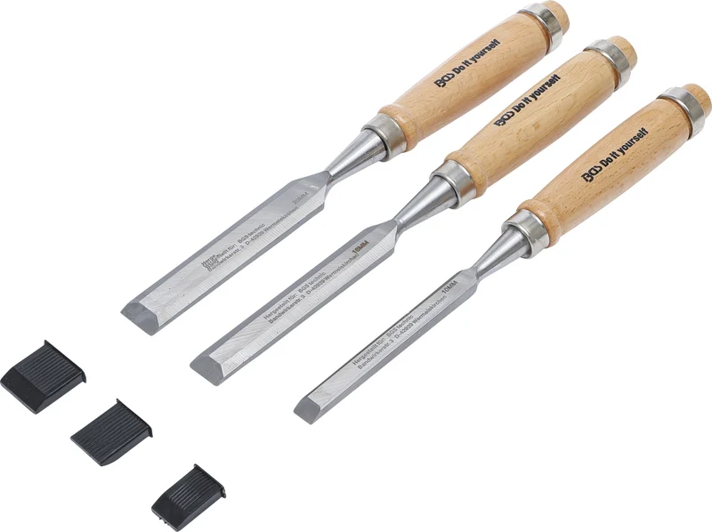 BGS DIY 50240 Satz Stechbeitel 10mm 16mm 20mm 3 teilig