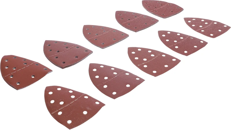BGS DIY 80819 Satz Schleifblätter für Multischleifer 145 x 100mm K 40 - K 400