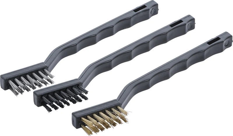 BGS DIY 85811 Satz Bürsten Nylon Messing Stahl Länge 175mm