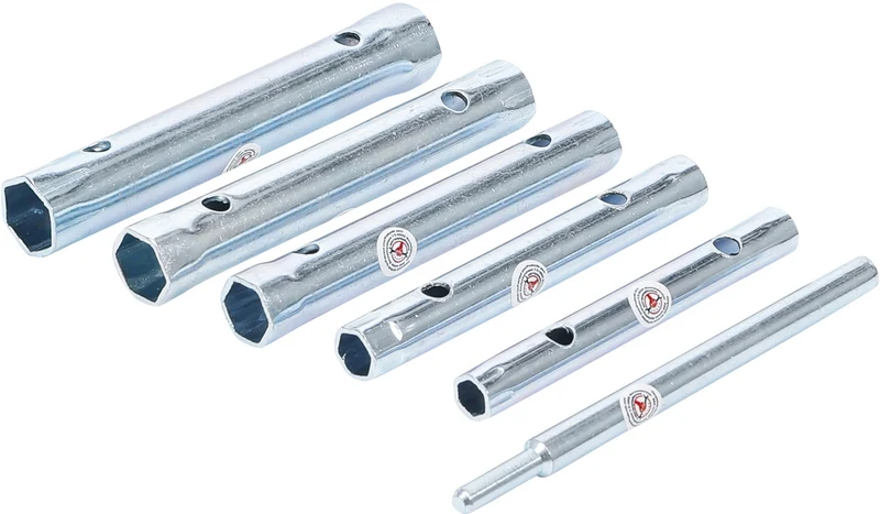 BGS DIY 85814 Satz Rohrsteckschlüssel SW 8 x 9 - 16 x 17mm 6 teilig