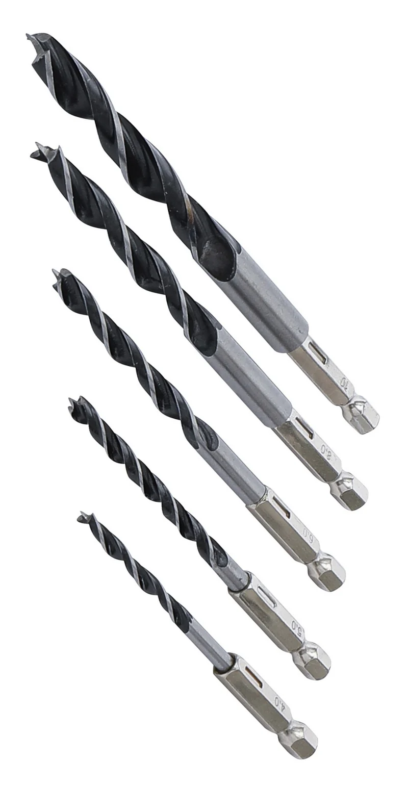 BGS DIY 50799 Satz Holzbohrer 4 - 10mm Sechskantantrieb 5 teilig