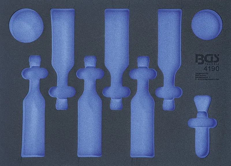 BGS 4190-1 Werkstattwageneinlage 3/3 Leer für Bier Chips Erdnüsse und Flaschenöffner