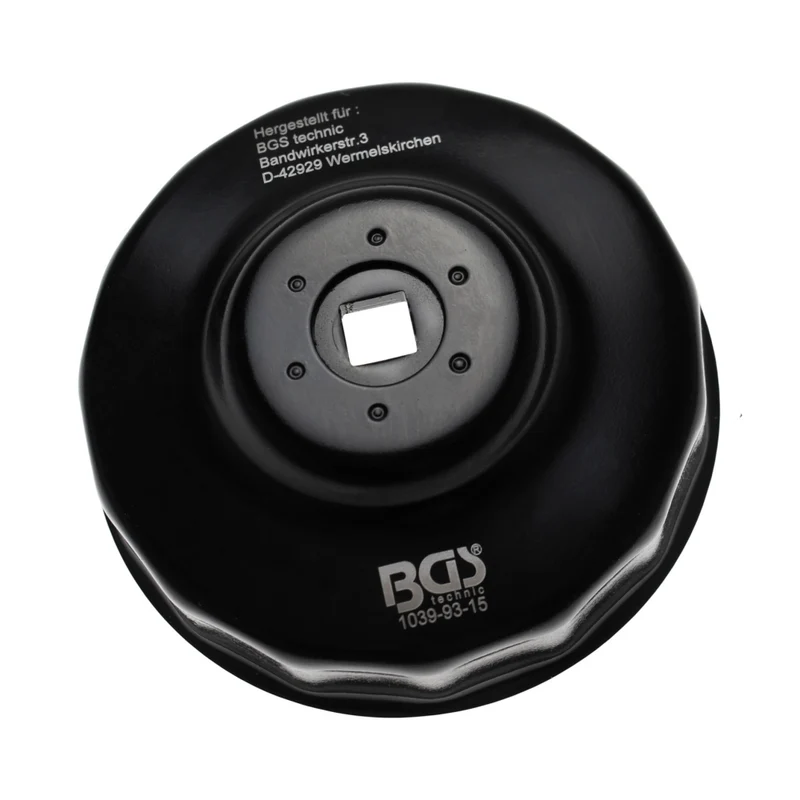 BGS 1039-93-15 Ölfilterschlüssel 15-kant Ø 93mm für Honda Mazda Mitsubishi Nissan Volvo
