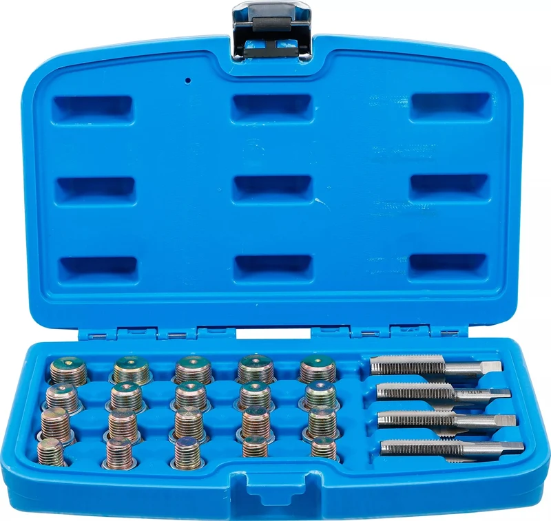 BGS 126 Reparatursatz für Ölwanne Ablaßschraube M13 M15 M17 M20 64 teilig