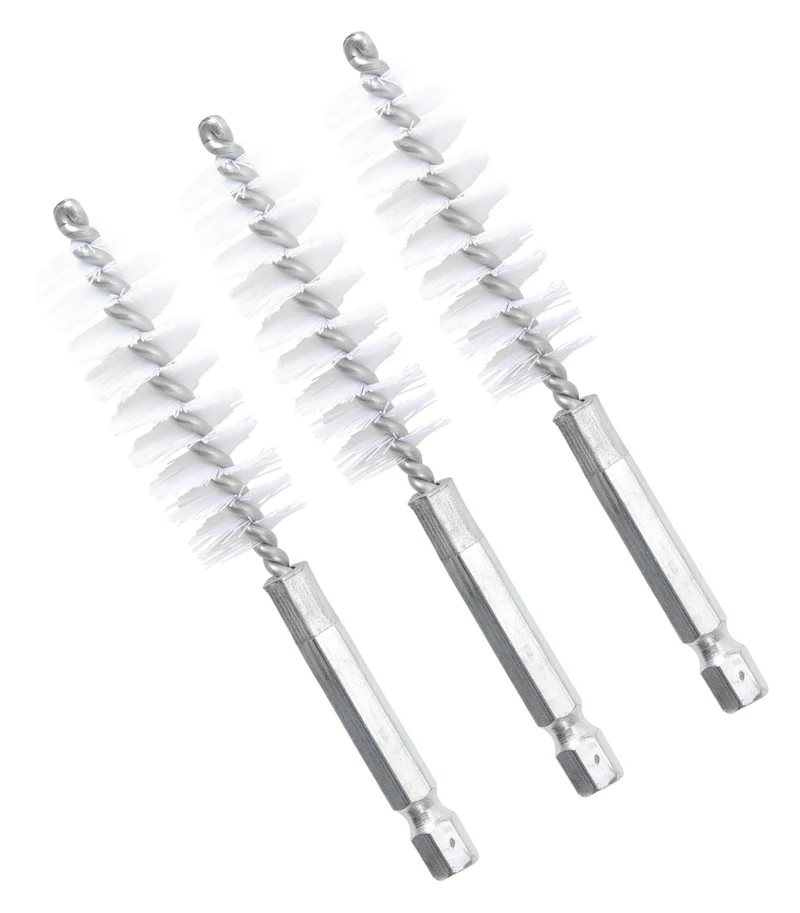 BGS 3078-17-N Nylonbürste 17mm Antrieb Außensechskant 6,3mm (1/4") 3 teilig
