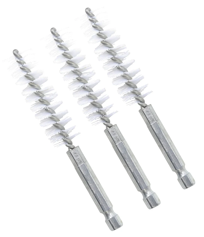 BGS 3078-15-N Nylonbürste 15mm Antrieb Außensechskant 6,3mm (1/4") 3 teilig